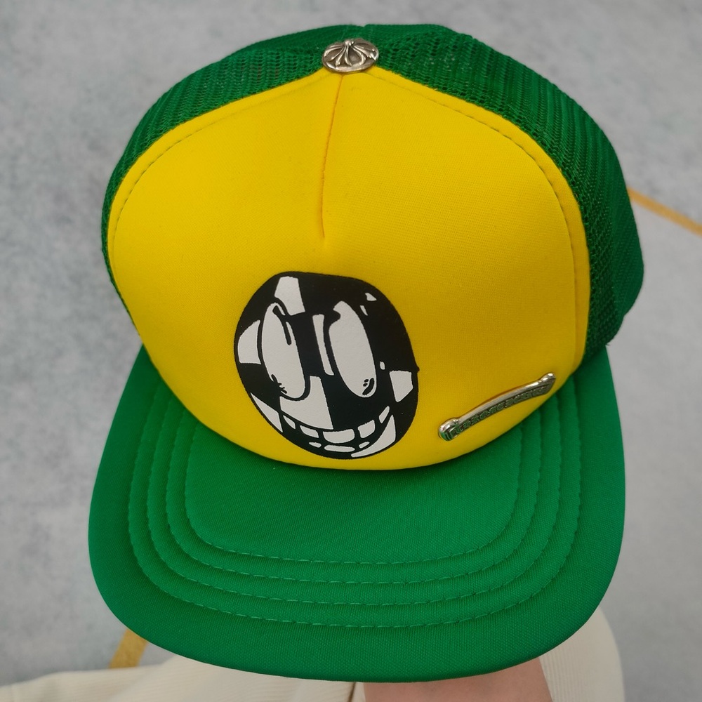 Chrome Hearts Green and Black Trucker Hat